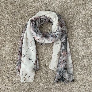Floral Sheer Shawl Scarf